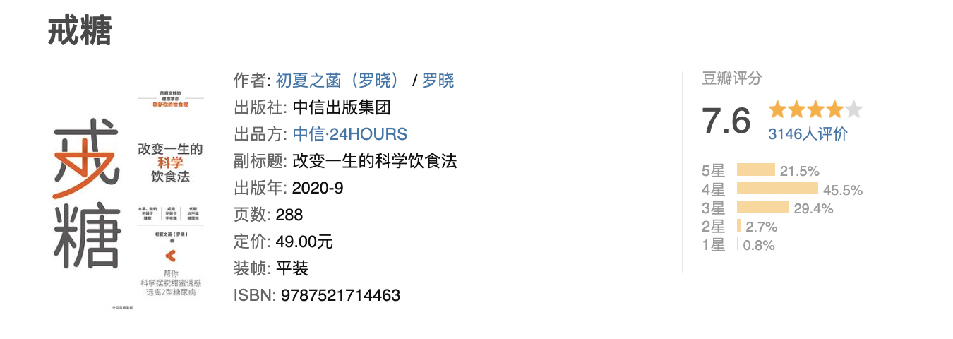 戒糖