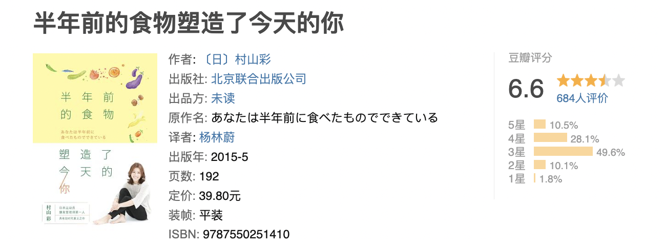 半年前的食物塑造了今天的你