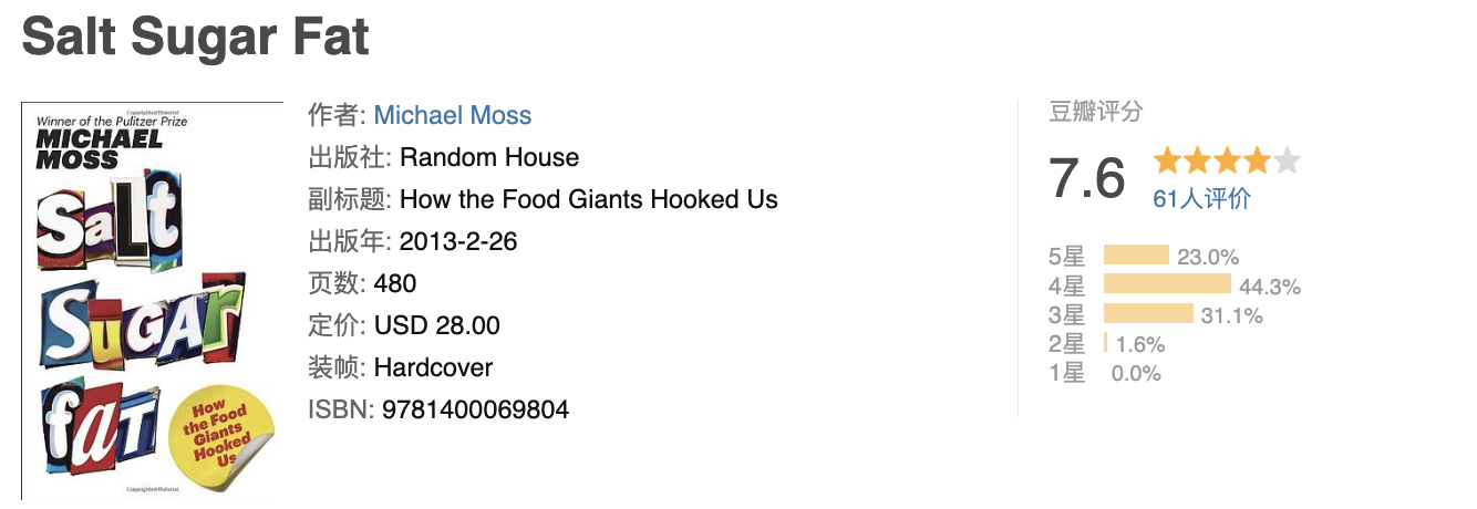 Salt Sugar Fat Salt Sugar Fat