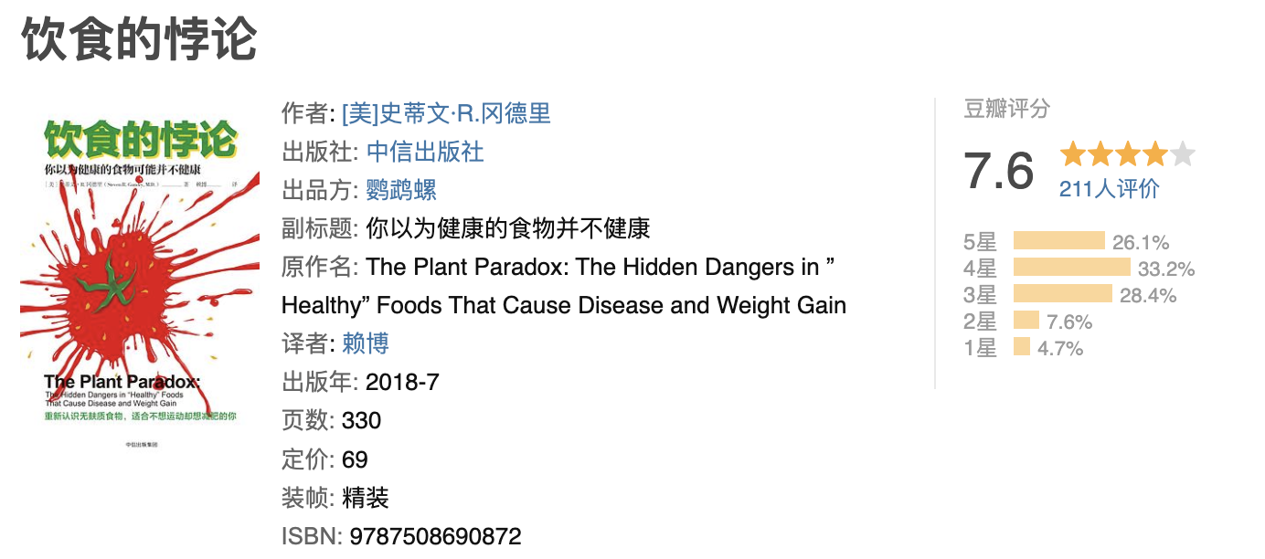 饮食的悖论 饮食的悖论