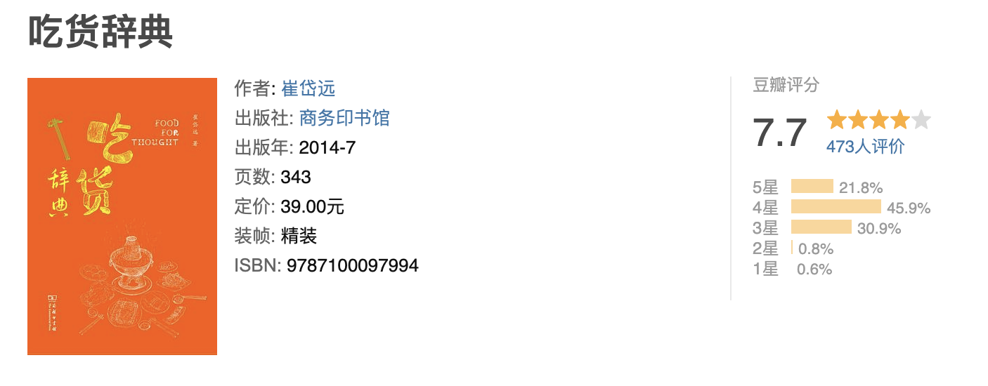 吃货辞典 吃货辞典